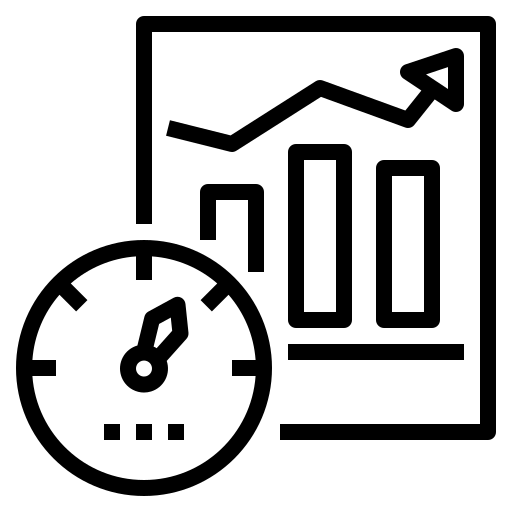 Indices icon (black and white)