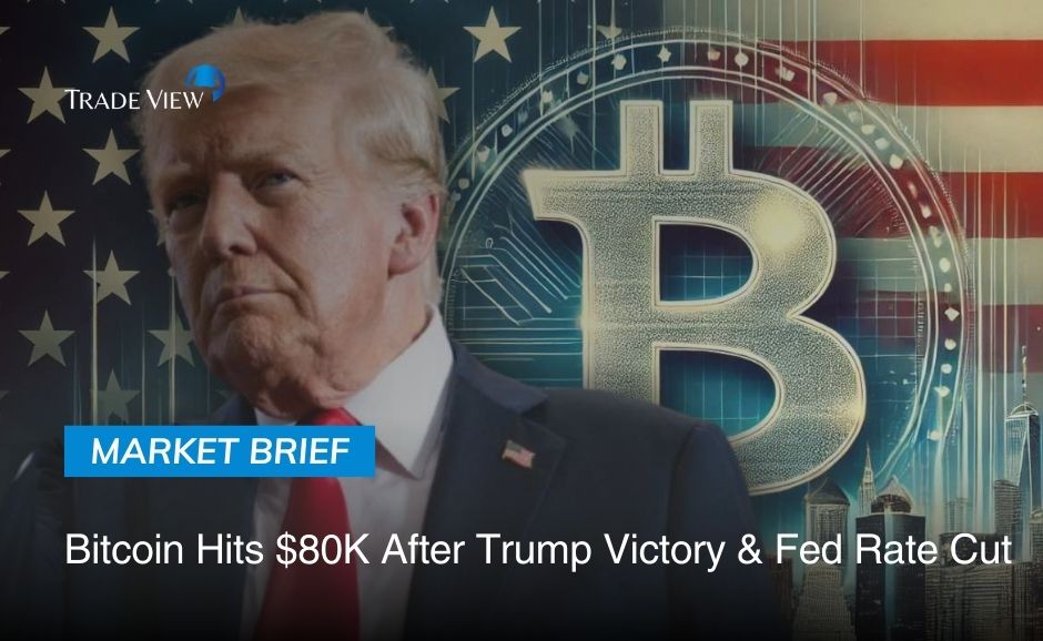 Read more about the article Bitcoin Hits $80K After Trump Victory & Fed Rate Cut
